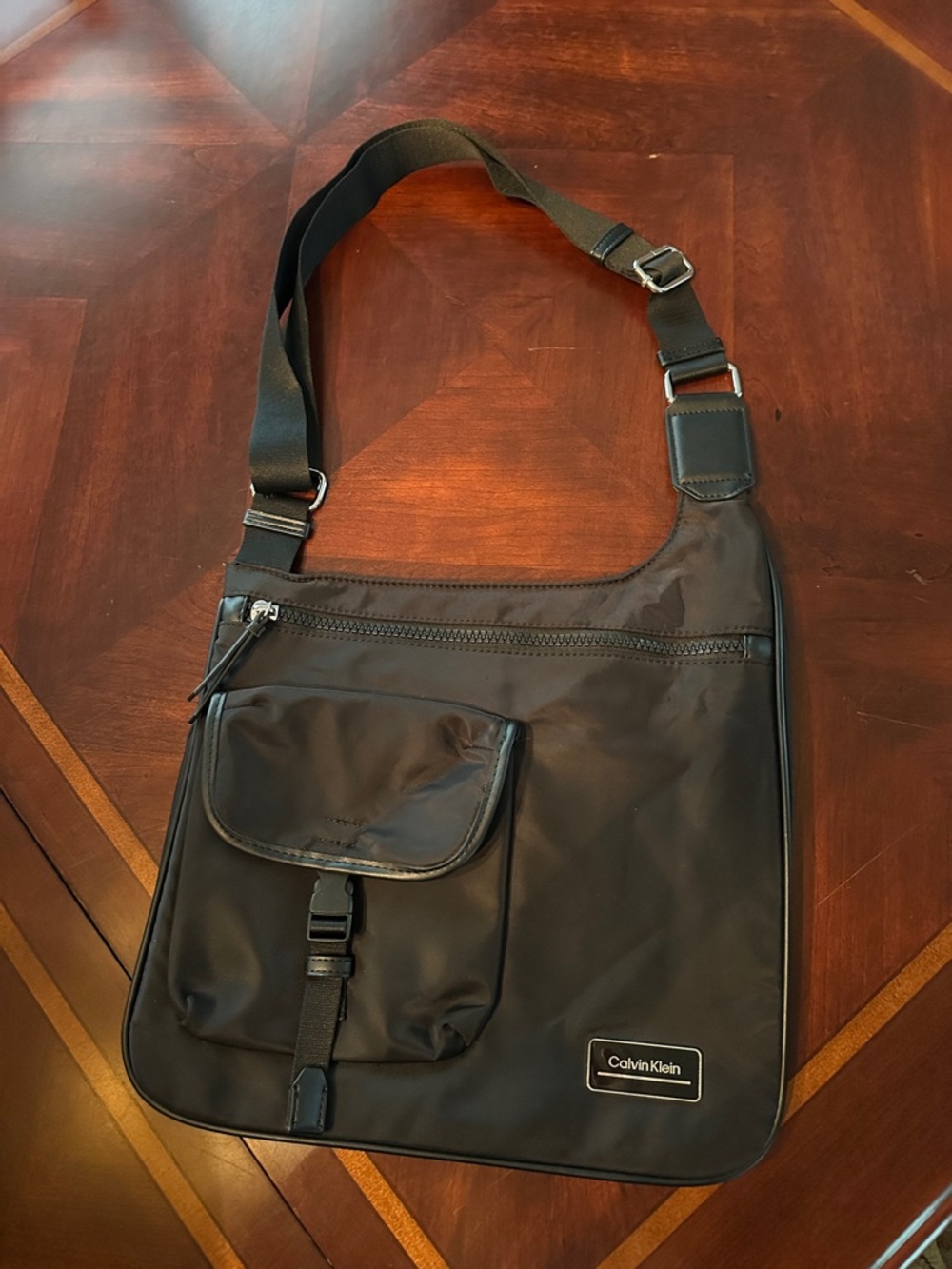 Calvin Klein Black Messenger Crossbody Bag